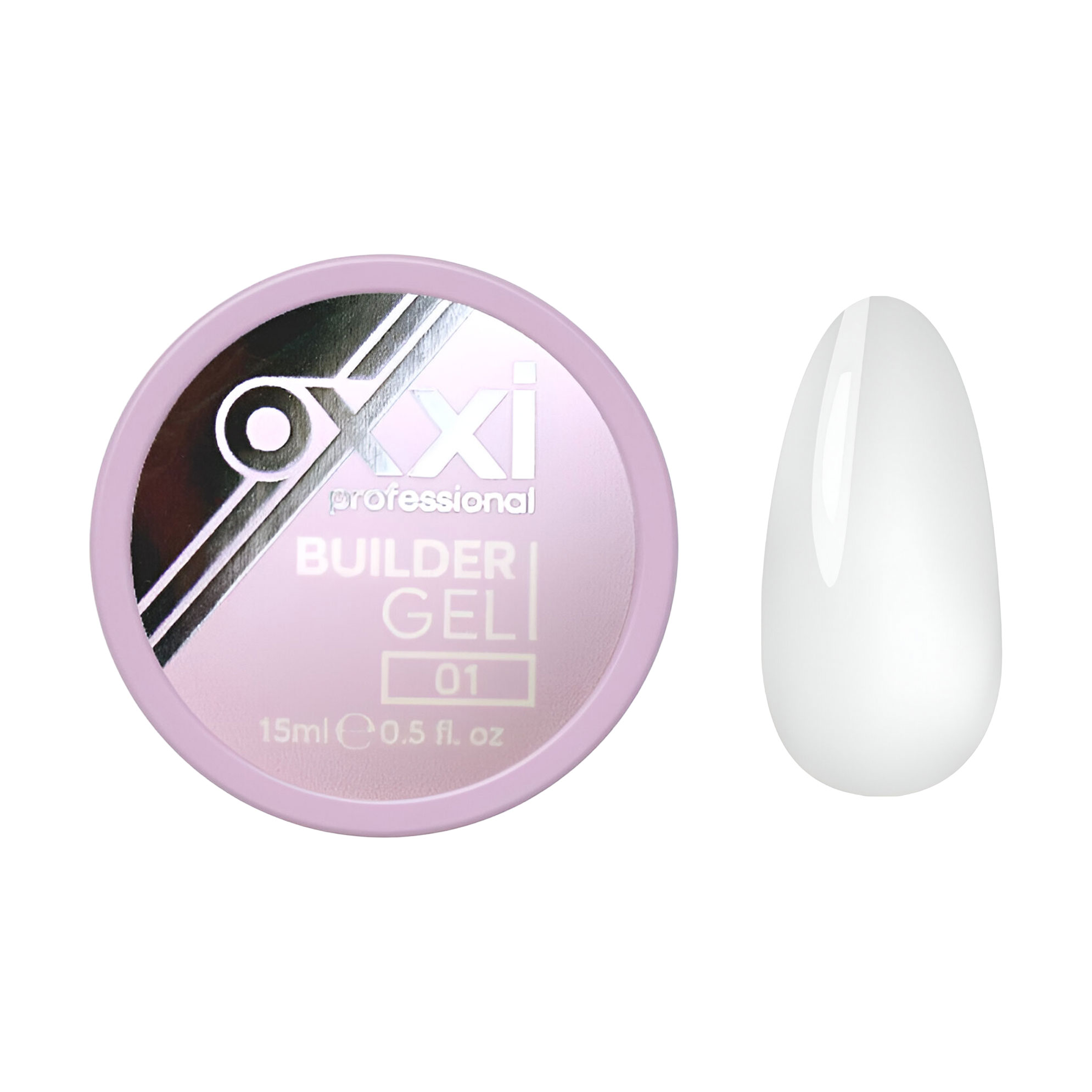 Моделювальний гель для нігтів Oxxi Professional Builder Gel 01, 15 мл